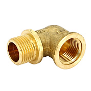 Колено резьбовое ВН 1/2" x 1/2" с упором, латунь UNI-FITT