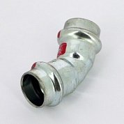 Угол пресс 45°22 оцинкованная сталь Prestabo VIEGA Диаметр - 22 мм.