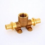 Водорозетка надвижная проходная 20 х 1/2" х 20 REHAU RX (бронза)