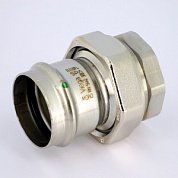 Муфта пресс-В разъёмная 54x2" с плоской прокладкой нержавеющая сталь Sanpress Inox VIEGA Диаметр - 54 мм.