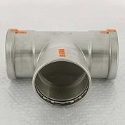 Тройник пресс 108 нержавеющая сталь Sanpress Inox VIEGA Диаметр - 108 мм.