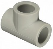 Тройник равнопроходной 50 мм полипропилен PP-R под пайку FV-PLAST серый
