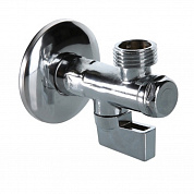 Кран шаровой угловой с фильтром 1/2" х 3/4" НН для бытовой техники VALTEC латунь 