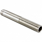 Сгон резьбовой прямой 1/2" х 150 мм неразъемный (НР) латунь-никель VALTEC (VTr.653.N.0415)