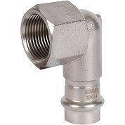 Угол 90° переходной под пресс 18 x 3/4" (ВР) из нержавеющей стали ROMMER