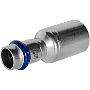 Муфта переходная 28 х 15 мм, ВПр-НПр под пресс, из нержавеющей стали STOUT (SSS-2020-002815)