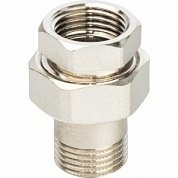 Американка ВН 1/2" никель STOUT плоская прокладка