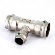 Тройник пресс 28х18х28 нержавеющая сталь Sanpress Inox VIEGA Диаметр - 28 мм.