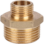 Ниппель резьбовой НР 1" x 1/2" латунь TIEMME