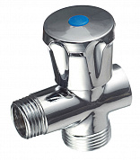 Вентиль-тройник 1/2" х 3/4" х 1/2"  VALTEC для бытовой техники никелированный 