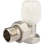 Клапан ручной терморегулирующий 3/4", DN 20, PN 10, с неподъемным шпинделем, угловой, STOUT