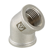 Угол 45° резьбовой (ВР) 1/2" латунь-никель VALTEC (VTr.091.N.0004)