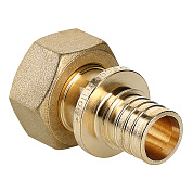 Муфта с накидной гайкой 20 x 1/2" аксиальная для труб PE-X VALTEC