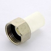 Вставка 25 х 1" (ВР) с накидной гайкой PRO AQUA полипропиленовая PP-R