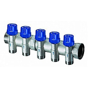 Терморегулирующий коллектор FAR 1" с 5 отв. М24х19