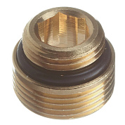 Ниппель резьбовой НР 1/2" x 3/4" для радиаторов с нижней подводкой TIEMME