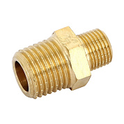 Ниппель резьбовой (НР) 1/4" х 1/8" бронза VIEGA (441364)