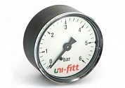 Манометр аксиальный 63 мм 1/4" 6 бар UNI-FITT