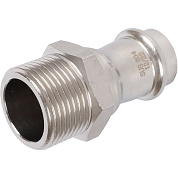 Переходник прессовой 22 x 1" (НР) из нержавеющей стали ROMMER
