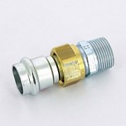 Американка пресс-Н 22x3/4" с плоской прокладкой оцинкованная сталь Prestabo VIEGA Диаметр - 22 мм.