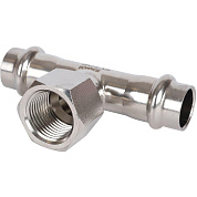 Тройник переходной под пресс 15 x 1/2" (ВР) из нержавеющей стали ROMMER