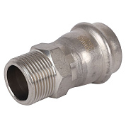 Переходник прессовой 28 x 3/4" (НР) из нержавеющей стали ROMMER