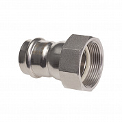 Муфта В-пресс 22 x 3/4" с накидной гайкой нержавеющая сталь TECE
