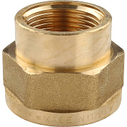 Муфта резьбовая ВР 1" x 3/4" латунь TIEMME