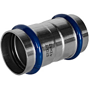 Муфта равнопроходная под пресс 42 мм, из нержавеющей стали STOUT (SSS-2017-000042)