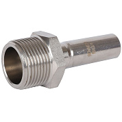 Вставка переходная под пресс 15 x 3/4" (НР) из нержавеющей стали ROMMER