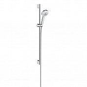 Душевой гарнитур HansGrohe HG Crometta 100 Multi со штангой 90 см белый/хром