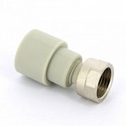 Муфта сварка-В 16 x 3/4" с накидной гайкой PP-R FV-PLAST серый