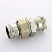 Муфта пресс разборная 35 с плоской прокладкой нержавеющая сталь Sanpress Inox VIEGA Диаметр - 35 мм.