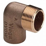Угол 90° переходной пайка - НР 15 x 3/4" VIEGA бронза Угол