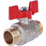 Кран шаровый ROMMER 3/4" НН - полный проход, бабочка 