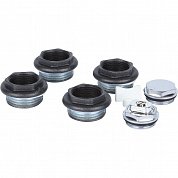 Присоеденительный набор для радиатора 1/2" Global KIT черный