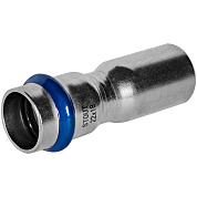 Муфта переходная 22 х 18 мм, ВПр-НПр под пресс, из нержавеющей стали STOUT (SSS-2020-002218)