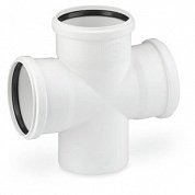 Крестовина канализационная 100 х 100 х 100 х 87° RAUPIANO PLUS