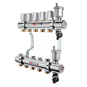 Колл. группа VALTEC 1" x 3/4" ЕК 11 выходов с балансировочными и термостатическими клапанами 