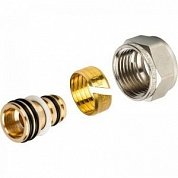 Евроконус 16 х 2,0 х 1/2 аксиальный для труб PE-X/AL/PE-X 4 уплотнения STOUT