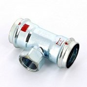 Тройник пресс-В 35x3/4"x35 оцинкованная сталь Prestabo VIEGA Диаметр - 35 мм.