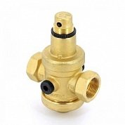 Редуктор давления UNI-FITT 3/4" латунь полный проход с 2-мя отверстиями под манометр