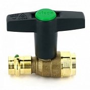 Кран шаровой EASYTOP VIEGA пресс-В 18х1/2" бронза SC-Contur, Т-ручка