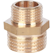 Ниппель резьбовой НР 1/2" x 3/8" латунь TIEMME