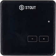 Регулятор проводной комнатный STOUT R-9z, черный (STE-0101-009004)