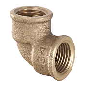 Уголок 90° резьба ВВ 3/4" x 1/2" бронза CONEX BANNINGER