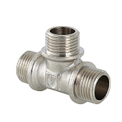 Тройник резьбовой (НР) 3/4" латунь-никель VALTEC (VTr.131.N.0005)