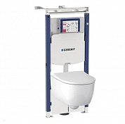 Комплект Geberit: инсталляция со звукоизоляцией + унитаз с сиденьем SoftClose 500.362.TC.I