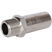 Вставка переходная под пресс 22 x 1/2" (НР) из нержавеющей стали ROMMER