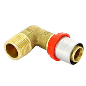 Угол (НР) 16 x 1/2" под пресс для МП труб TIEMME